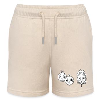 Haustier Vogel - Kinder Organic Joggingshorts Mini Bolter von Stanley/Stella - Natur - Vorne