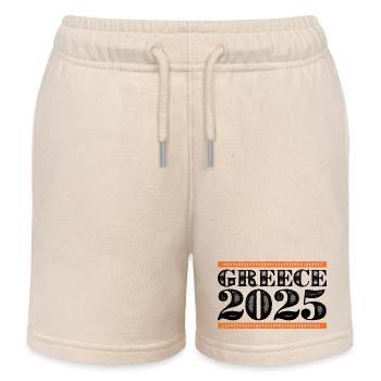 Griechenland 2025 - Kinder Organic Joggingshorts Mini Bolter von Stanley/Stella - Natur - Vorne