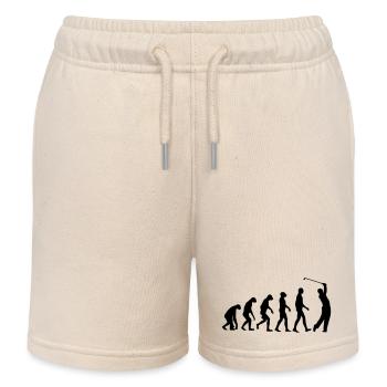 Golf Evolution Golfing - Kinder Organic Joggingshorts Mini Bolter von Stanley/Stella - Natur - Vorne