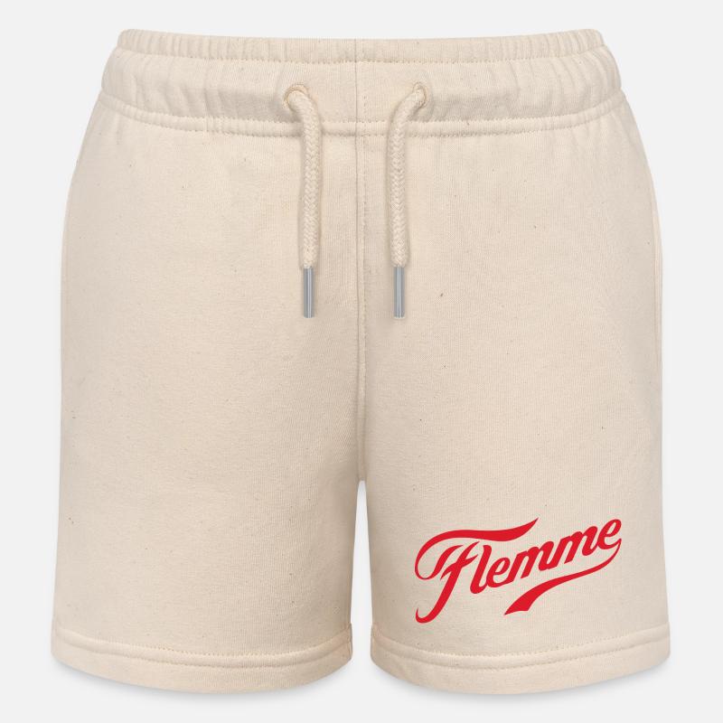 flemme - Short de jogging enfant bio Stanley/Stella - écru doux