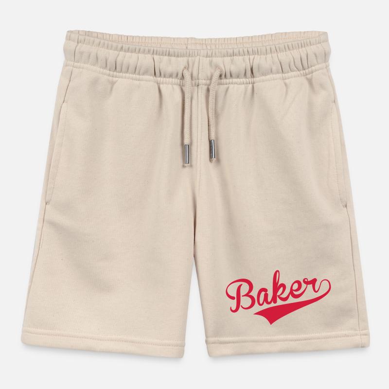 Baker / Bakery / Bäckerei / Boulanger / Bread Kids Organic Sweat Shorts by Stanley/Stella