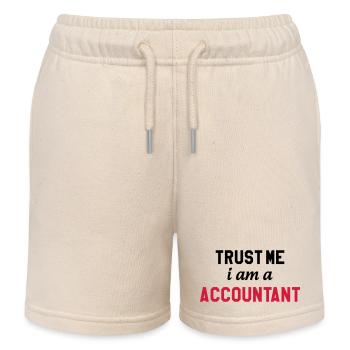 comptable / comptabilité / argent / Finance / Euro - Short de jogging enfant bio Stanley/Stella - écru doux - Devant