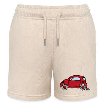 Car - Kids Organic Sweat Shorts by Stanley/Stella - soft Ecru - Front