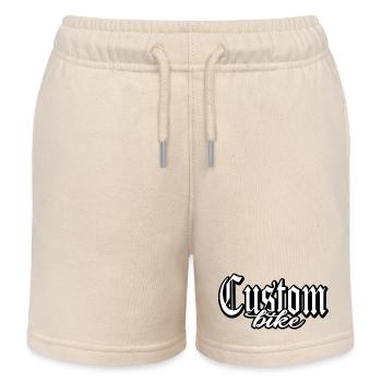 custom bike biker tour rock bobber tuner tuning - Kids Organic Sweat Shorts by Stanley/Stella - soft Ecru - Front