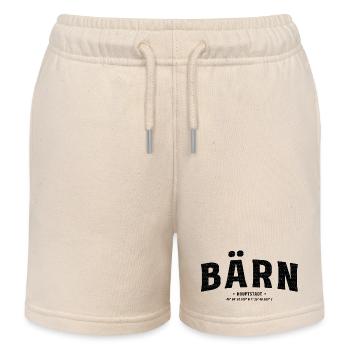 Bärn Hauptstadt Design mit Koordinaten - Kinder Organic Joggingshorts Mini Bolter von Stanley/Stella - Natur - Vorne