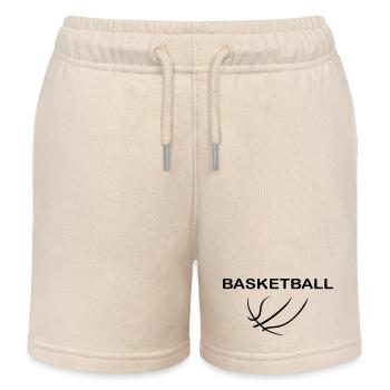 Basket-ball - Short de jogging enfant bio Stanley/Stella - écru doux - Devant