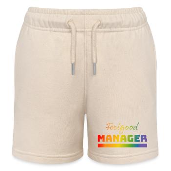 Tshirt Feelgood Manager arc-en-ciel - Short de jogging enfant bio Stanley/Stella - écru doux - Devant