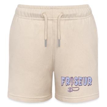 AUSBILDUNG ZUM FRISEUR - HAARE TRIMMEN - Kinder Organic Joggingshorts Mini Bolter von Stanley/Stella - Natur - Vorne