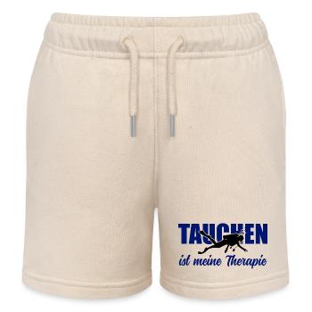 Tauchen ist meine Therapie – Taucher-Spruch - Kinder Organic Joggingshorts Mini Bolter von Stanley/Stella - Natur - Vorne