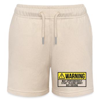 Bus Driver - Kids Organic Sweat Shorts by Stanley/Stella - soft Ecru - Front