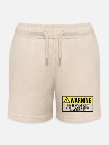 ADHS ADHS ADHS ADHS - Kinder Organic Joggingshorts Mini Bolter von Stanley/Stella - Natur
