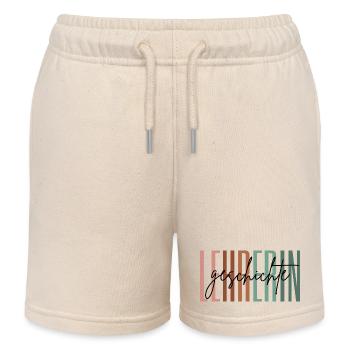 Lehrerin Geschichte Geschichtslehrerin Geschenk - Kinder Organic Joggingshorts Mini Bolter von Stanley/Stella - Natur - Vorne