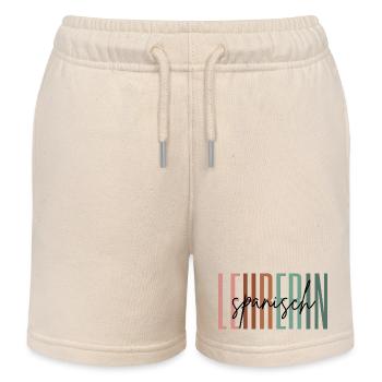 Lehrerin Spanisch Spanischlehrerin Geschenk - Kinder Organic Joggingshorts Mini Bolter von Stanley/Stella - Natur - Vorne