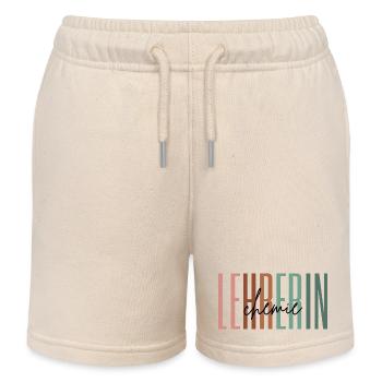 Lehrerin Chemie Chemielehrerin Lehramt Geschenk - Kinder Organic Joggingshorts Mini Bolter von Stanley/Stella - Natur - Vorne