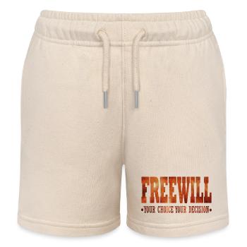 FreeWill - Kids Organic Sweat Shorts by Stanley/Stella - soft Ecru - Front