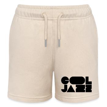 Logo jazz audacieux et cool - Short de jogging enfant bio Stanley/Stella - écru doux - Devant