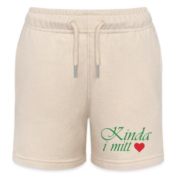 Irgendwie in meinem Herzen - Kinder Organic Joggingshorts Mini Bolter von Stanley/Stella - Natur - Vorne