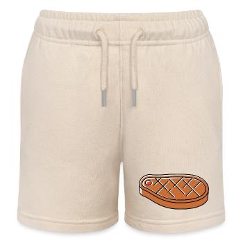 Sushi icon - Kids Organic Sweat Shorts by Stanley/Stella - soft Ecru - Front