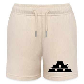 Lingots d’or - Short de jogging enfant bio Stanley/Stella - écru doux - Devant