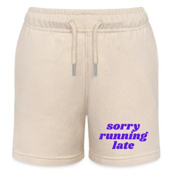 sorry running late - Kinder Organic Joggingshorts Mini Bolter von Stanley/Stella - Natur - Vorne