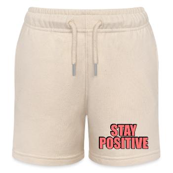 Bleiben Sie positiv - Kinder Organic Joggingshorts Mini Bolter von Stanley/Stella - Natur - Vorne