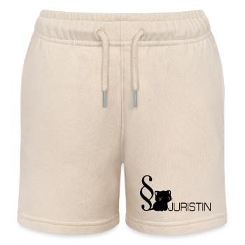 Law Cat Lawyer - Kids Organic Sweat Shorts by Stanley/Stella - soft Ecru - Front