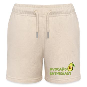 Avocado Enthusiast Design - Kinder Organic Joggingshorts Mini Bolter von Stanley/Stella - Natur - Vorne