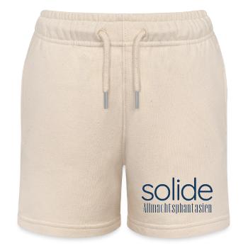 Solide Allmachtsphantasien – Typografie Design - Kinder Organic Joggingshorts Mini Bolter von Stanley/Stella - Natur - Vorne