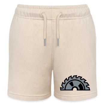 Kreissaegeblatt Halb Logo - Kinder Organic Joggingshorts Mini Bolter von Stanley/Stella - Natur - Vorne