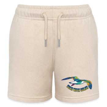 Colorful bird flight – vector graphic - Kids Organic Sweat Shorts by Stanley/Stella - soft Ecru - Front