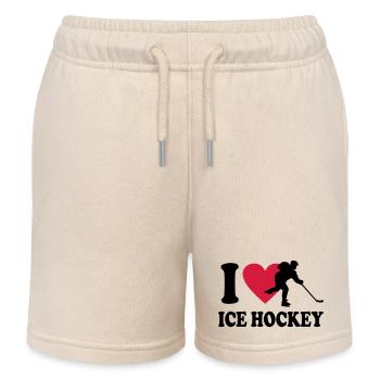 Eishockey - Kinder Organic Joggingshorts Mini Bolter von Stanley/Stella - Natur - Vorne