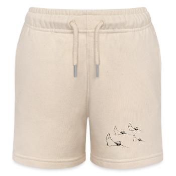 Adlerrochen Flug Formation - Kinder Organic Joggingshorts Mini Bolter von Stanley/Stella - Natur - Vorne