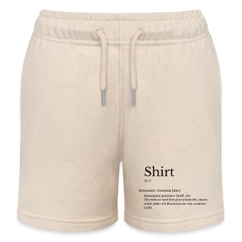 Shirt Erklärung Lustig Deutsch Wörterbuch - Kinder Organic Joggingshorts Mini Bolter von Stanley/Stella - Natur - Vorne