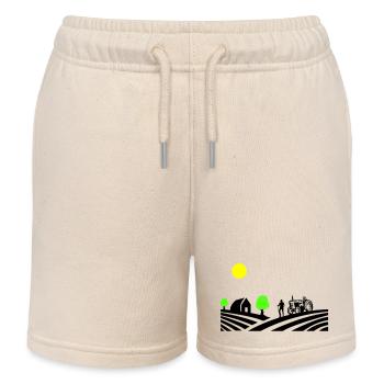 traktor farm - Kinder Organic Joggingshorts Mini Bolter von Stanley/Stella - Natur - Vorne