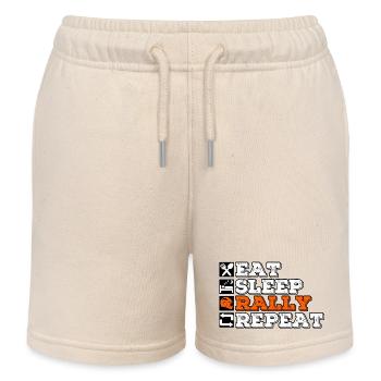 Eat Sleep Rally Répéter - Short de jogging enfant bio Stanley/Stella - écru doux - Devant