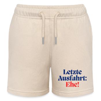 Letzte Ausfahrt: Ehe / Poltern - Kinder Organic Joggingshorts Mini Bolter von Stanley/Stella - Natur - Vorne