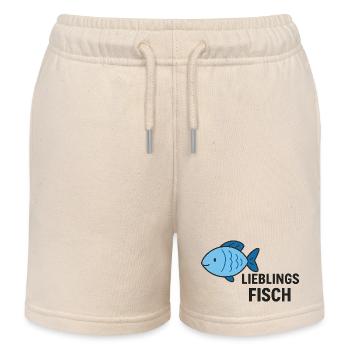 POISSONS PRÉFÉRÉS - Short de jogging enfant bio Stanley/Stella - écru doux - Devant