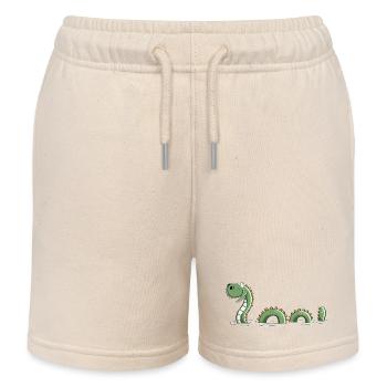 Lustiges Seeungeheuer - Monster - Nessie - Comic - Kinder Organic Joggingshorts Mini Bolter von Stanley/Stella - Natur - Vorne