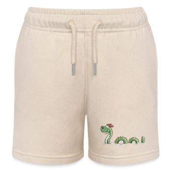 Nessie Seeungeheuer In Schottland - Comic - Fun - Kinder Organic Joggingshorts Mini Bolter von Stanley/Stella - Natur - Vorne