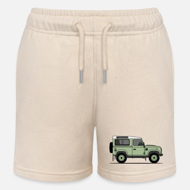 Defender 90 - Short de jogging enfant bio Stanley/Stella - écru doux