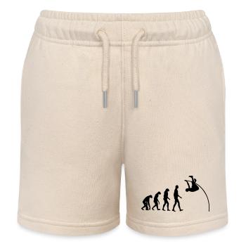 Stabhochsprung Stabhochsprunger Sport Sportler - Kinder Organic Joggingshorts Mini Bolter von Stanley/Stella - Natur - Vorne
