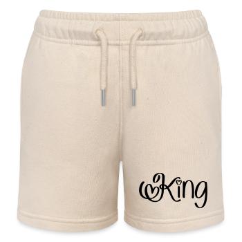 King mit Herz - Kinder Organic Joggingshorts Mini Bolter von Stanley/Stella - Natur - Vorne