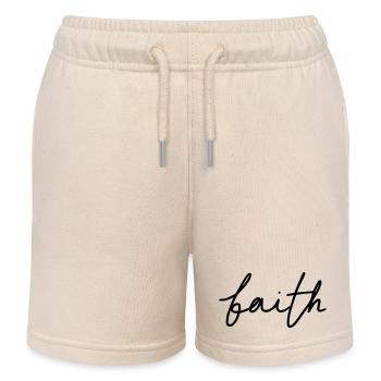 Foi - Short de jogging enfant bio Stanley/Stella - écru doux - Devant