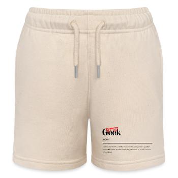 Cadeaux Geek - définition humour geek - Short de jogging enfant bio Stanley/Stella - écru doux - Devant