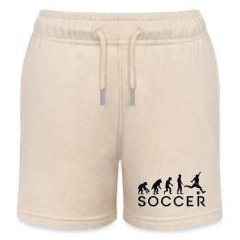 Football Evolution Soccer League icône de la Coupe du monde de l’ - Short de jogging enfant bio Stanley/Stella - écru doux - Devant