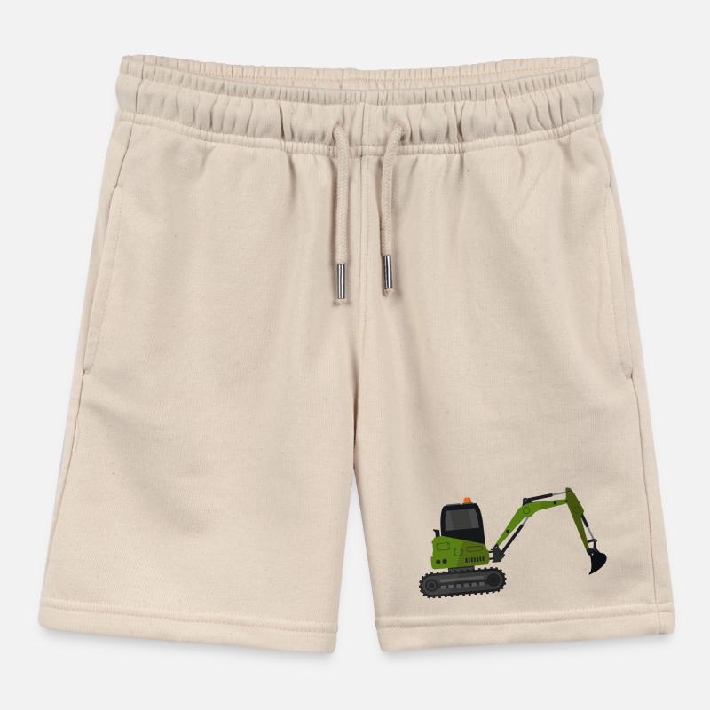 Excavator Kids Organic Sweat Shorts by Stanley/Stella