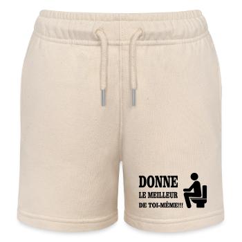 Gib dein Bestes - Kinder Organic Joggingshorts Mini Bolter von Stanley/Stella - Natur - Vorne