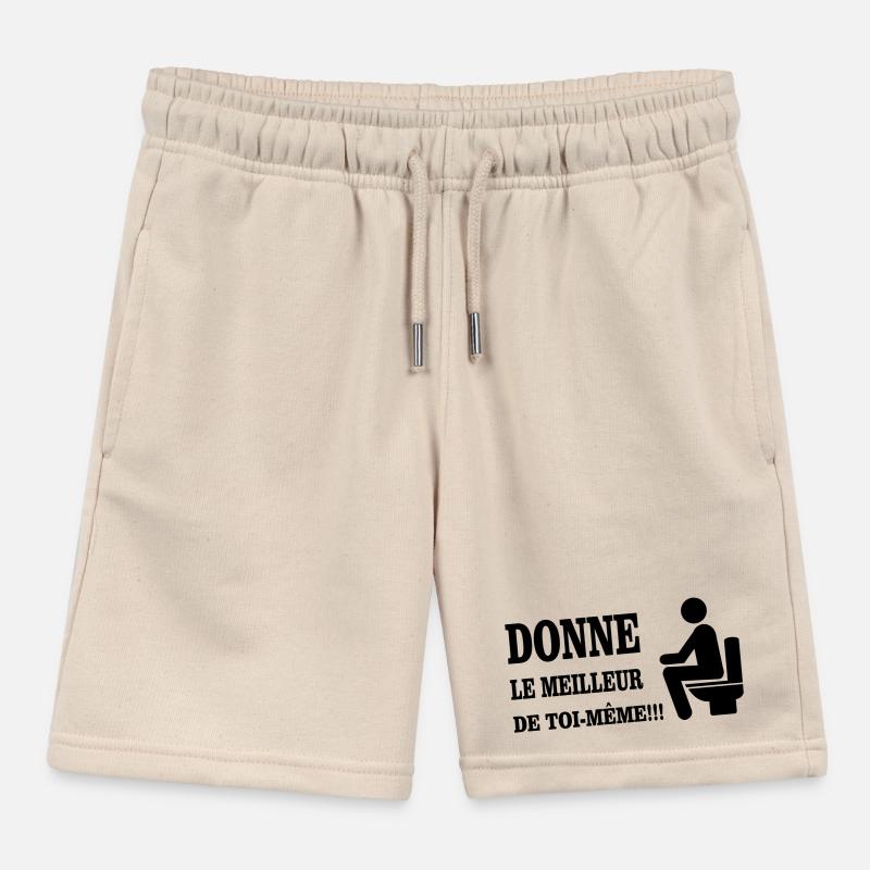 Donne Le Meilleur De Toi MEME Short de jogging enfant bio Stanley/Stella