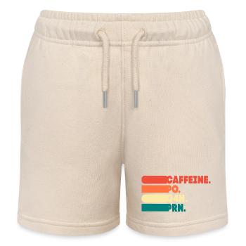 Nursing Nurse Hospital Gift - Kids Organic Sweat Shorts by Stanley/Stella - soft Ecru - Front