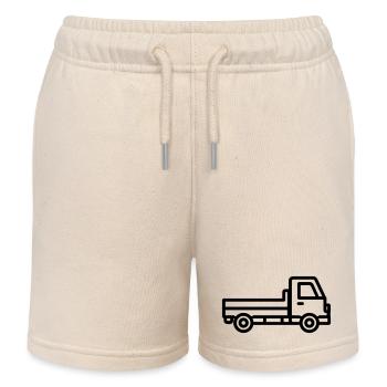 camion - Short de jogging enfant bio Stanley/Stella - écru doux - Devant
